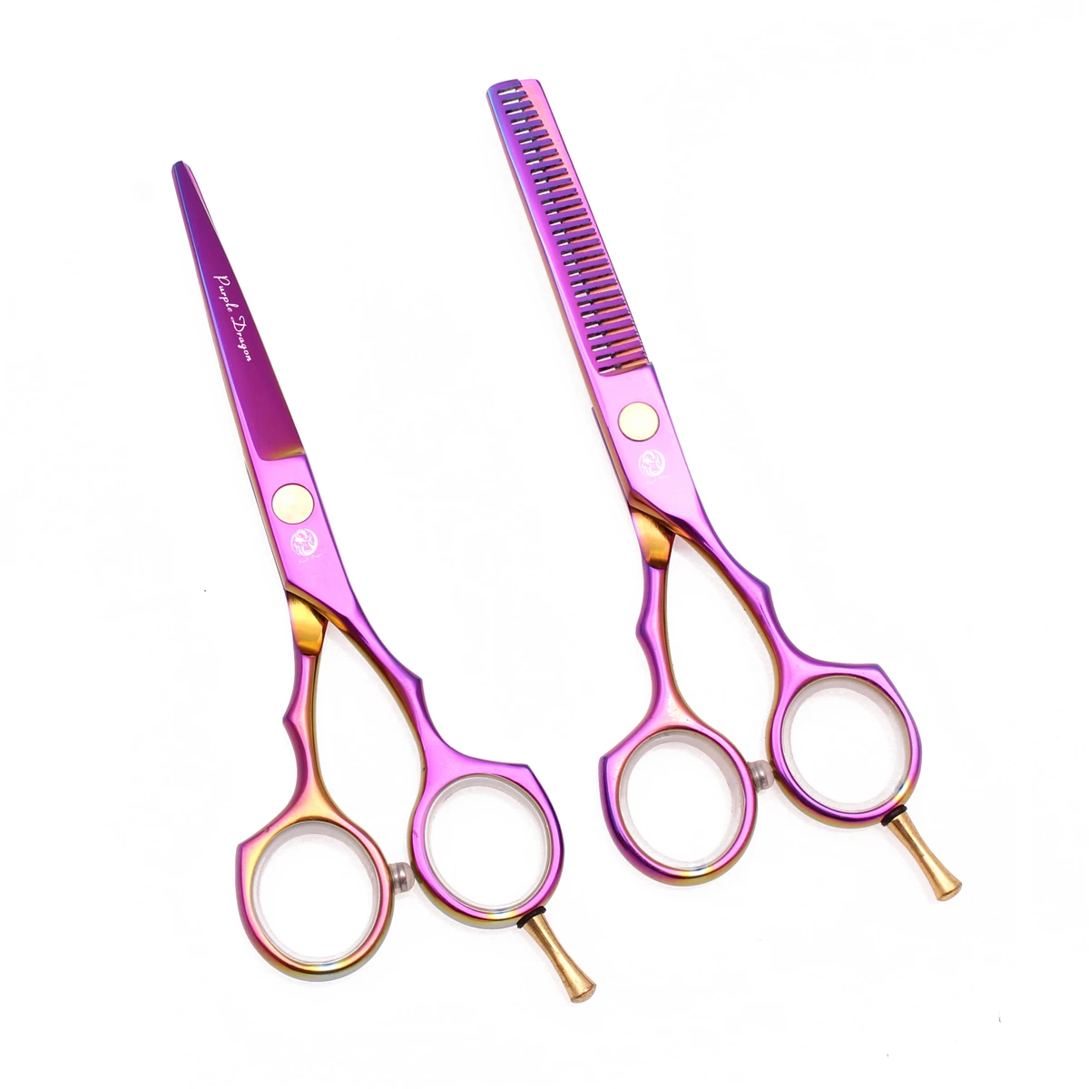 Японские Стальные Ножницы Для Стрижки Волос фиолетового дракона 5 дюйма