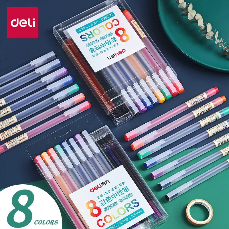 Набор гелевых ручек DELI с чернилами ручка простыми гелевыми 0 5 м для студентов