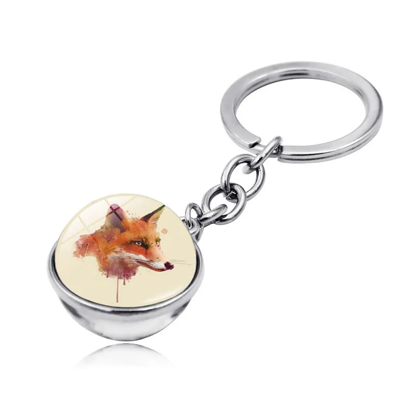 WG 1 шт. модная Милая бижутерия из лисьего времени брелок с кабошоном подвеска