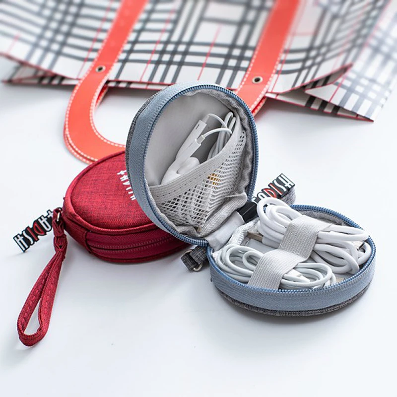 Портативный мини гаджет сумка для кабеля чехол наушников карта памяти маленькие