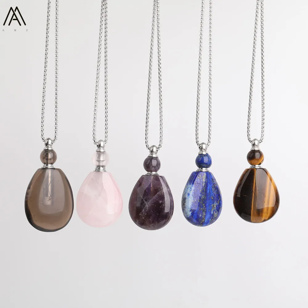 Женское колье с драгоценными камнями из нержавеющей стали|Цепочки| |