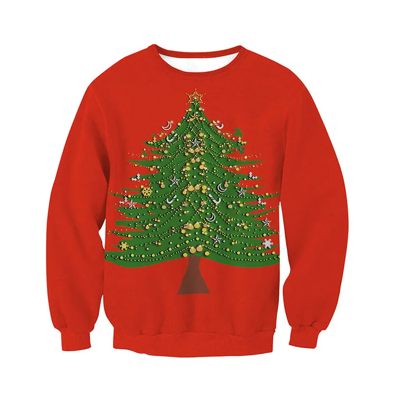 Осенне-зимний свитер унисекс для мужчин и женщин Рождественский отдыха с