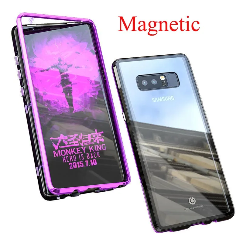 Магнитный стеклянный чехол для SamSung Galaxy A71 A51 A70 A50 A40 A30 A20 A10 A30S S10 S9 S8 S7 Plus S10E S7Edge |