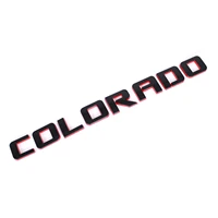 black red outline door badge emblem fender letter nameplate for chevy colorado lt zr2 z71 wt