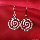 GaaBou 2021 тенденции серебряные 925 роскошная круглая нить милое Модное в виде капель в винтажном стиле длинные висячие серьги на крючках, крючки, станок для женщин ювелирные изделия