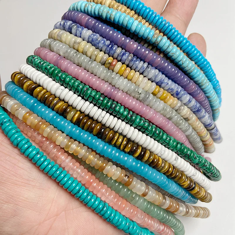 2*6 мм Φ разделительные Бусины круглые плоские диски натуральные ячейки Агаты