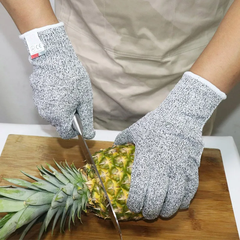 Anti-cut Gloves Safety Cut Proof Stab Resistant Anti-cut Level 5 Safety Work Gloves Kitchen Butcher Cut Resistant Gloves