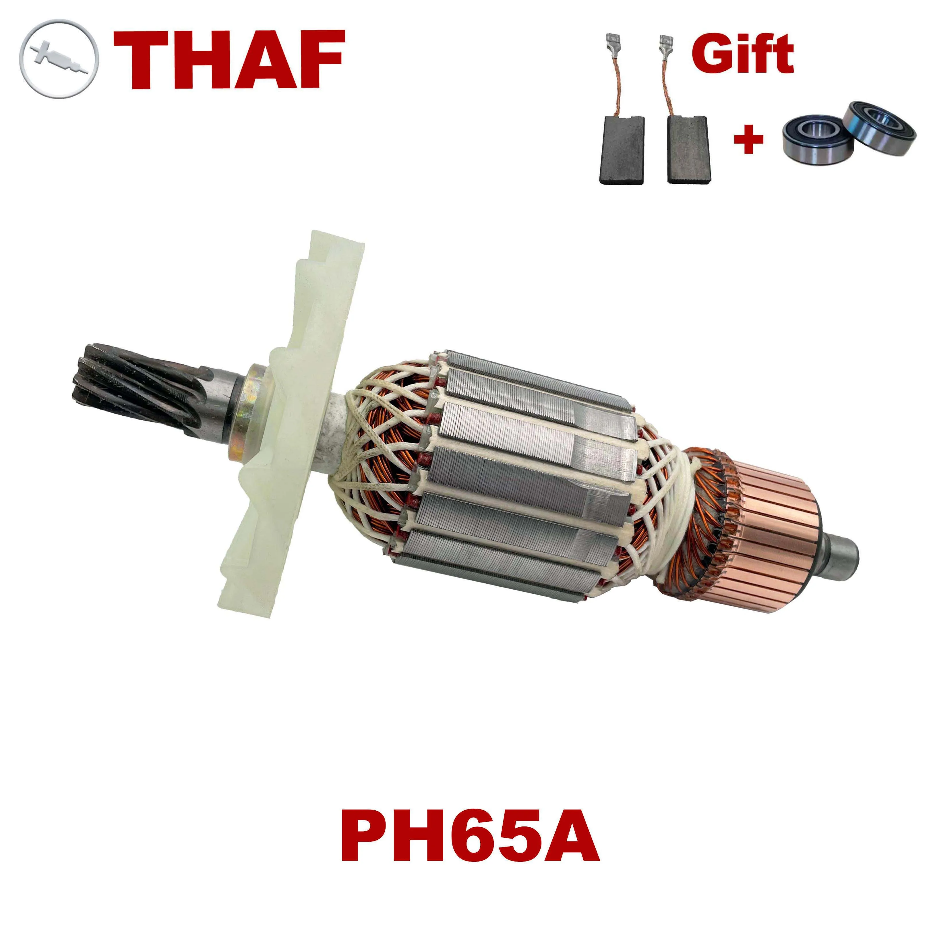 

Free Bearing & Carbon Brush! AC220-240V Armature Rotor Anchor Stator Replacement for HITACHI Demolition Hammer PH65A PH85A PH75A