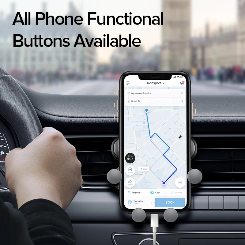 

INIU Gravity Car Phone Holder Telefon Mount Mobile Cell Stand Smartphone GPS Support For iPhone 12 Pro Max Huawei Xiaomi Samsung