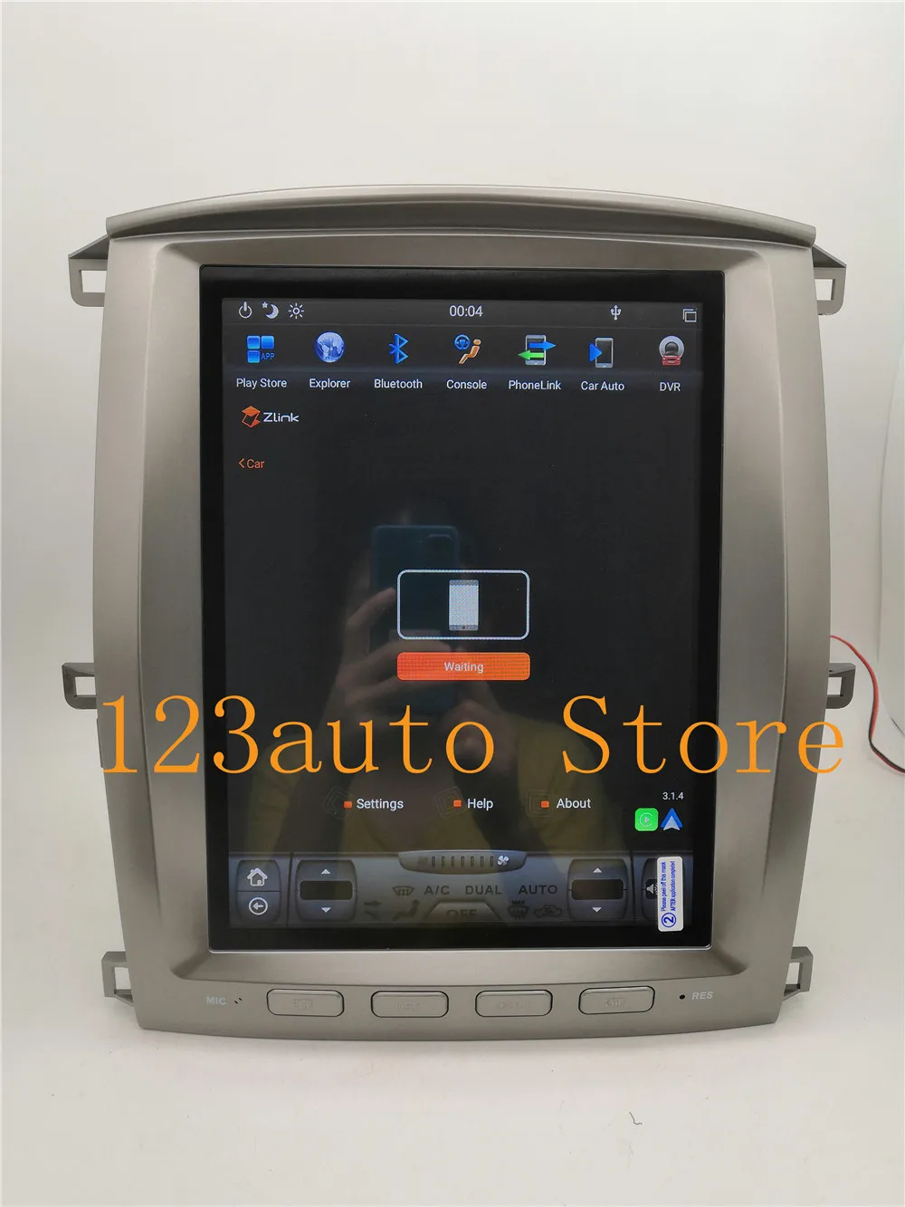 12,1 ''PX6 CARPLAY Tesla стиль Android 8,1 автомобильный DVD gps навигационный плеер для TOYOTA LAND CRUISER LC100 lexus LX470 2002-2007