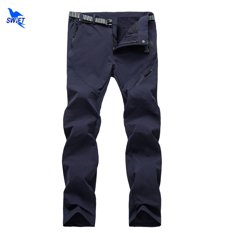 

Men's Spring Autumn Thick Hiking Pants Outdoor Sports Breathable Stretch Waterproof Trousers Hiking Trekking Camping Clothing