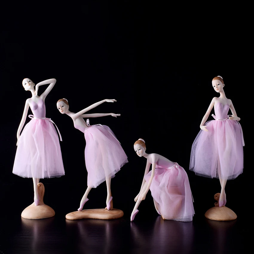 

Europe Ballet Dancer Resin Fairy Crafts Creative Figurines & Miniatures Fairy Garden Furnishing Articles Home Wedding Decoration