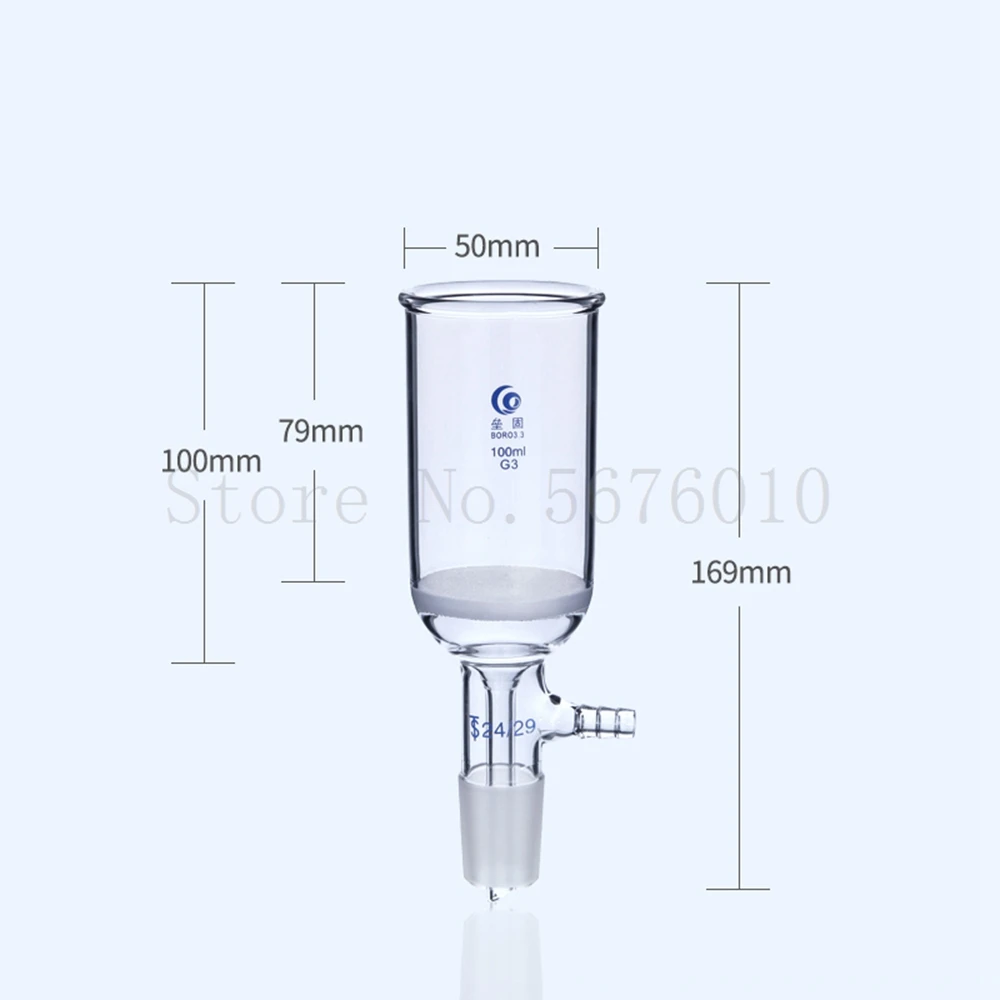 1pcs 35ml to 1000ml Glass Honeycomb Plate Funnel Lab Filter With joint 19# 24# 29# Standard Grinding Mouth | Канцтовары для офиса
