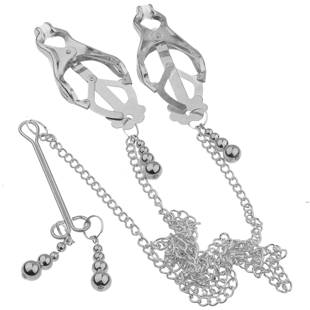 4 Размер Сексуальные Ниппель Бабочка Зажим Металлический Женщины Тракционные Зажимы Клипсы Сосков BDSM Бондаж Ограничения Секс Игрушки на.