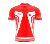 2022 canada mens classic cycling team short sleeved bike road mountain race clothing maillot ciclismo outdoor bike jersey