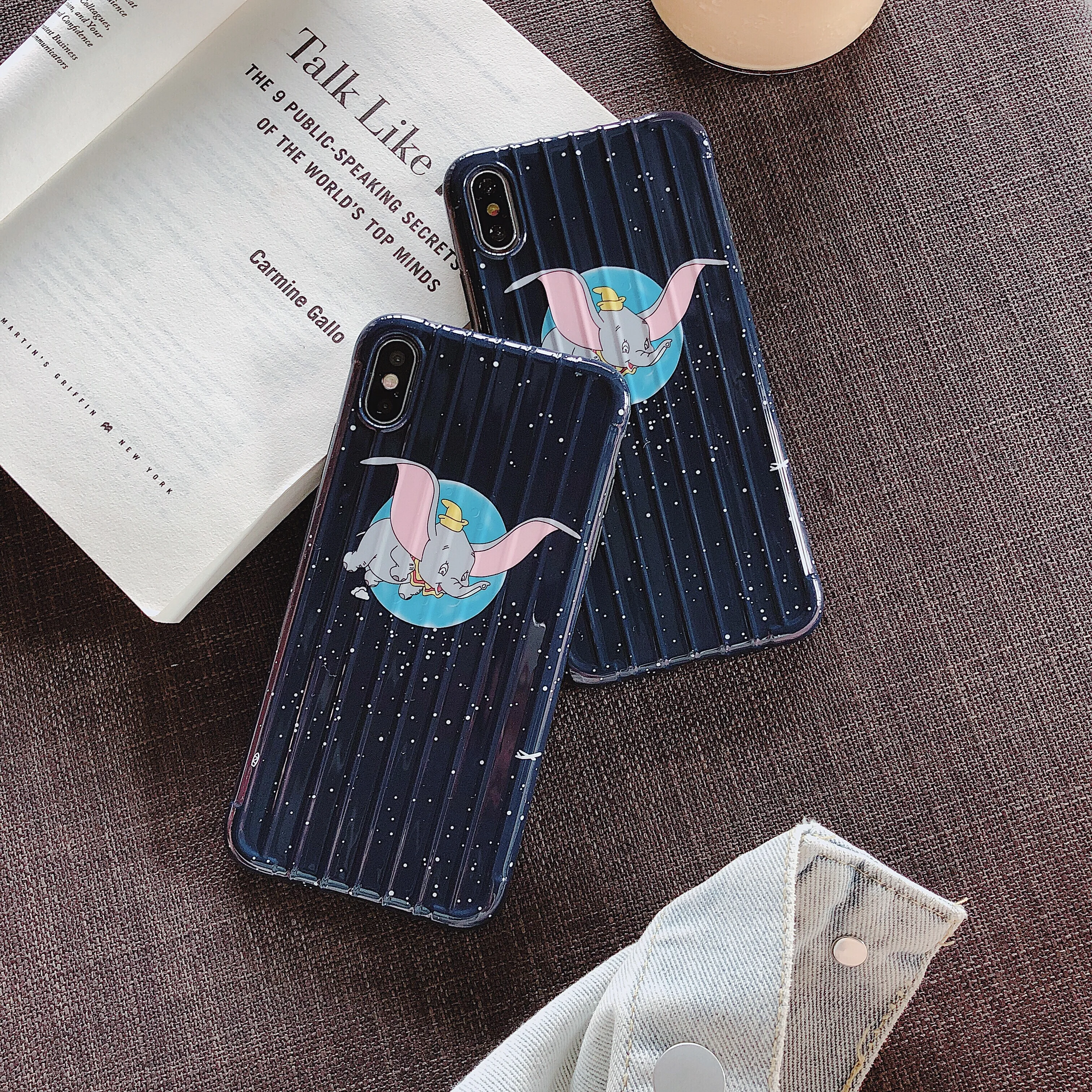 Новый чехол для мобильного телефона Dumbo surface iphone MAX XR X 6 6s 7 8 Plus starry sky small fly elephant