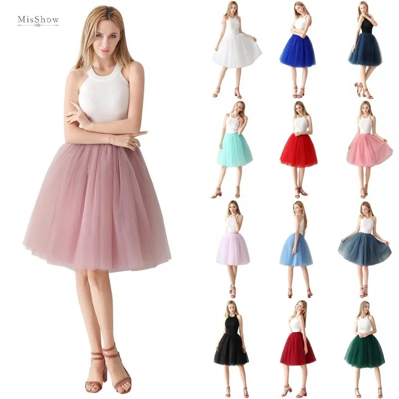 Женская короткая фатиновая юбка пачка со складками летняя пышная трапециевидная