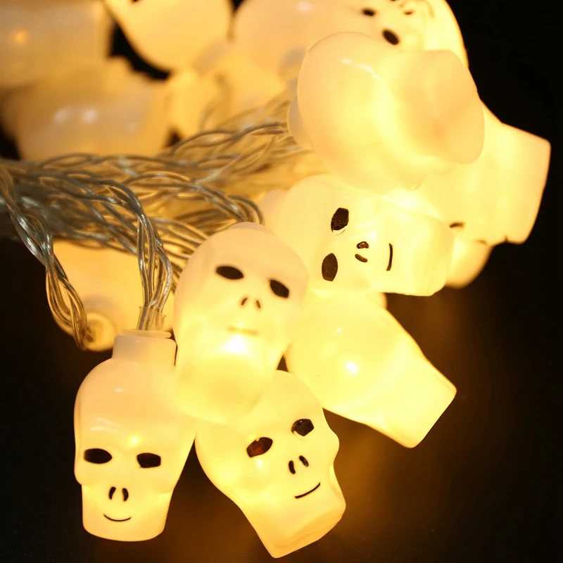 

4.5M 30 Lights Halloween Skull Decoration Light String
