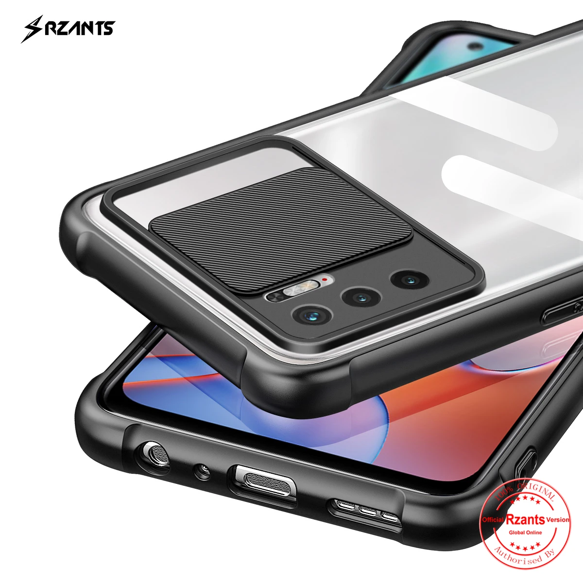 

Rzants For Xiaomi Redmi Notw 10 5G Case Soft [Lens Protection] Air Bag Conor Clear Cover Casing