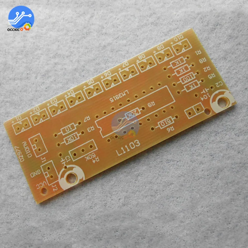 LM3915 10 светодиодный индикатор уровня индикации аудио звуковой анализатор спектра индикатор уровня DIY Набор усилителя комплект электороники