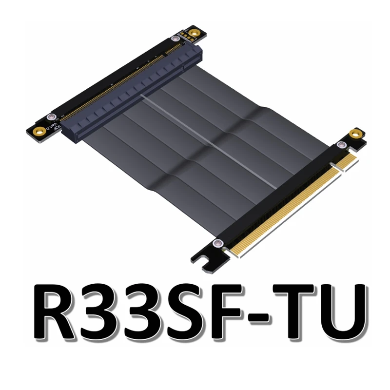 Кабель адаптер PCIe x16 видеокарта с углом 90 градусов для материнской платы ITX мини
