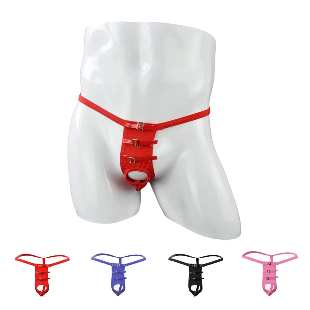 Мужское сексуальное нижнее белье g-стринги и стринги с пряжками трусы ZJH026 |