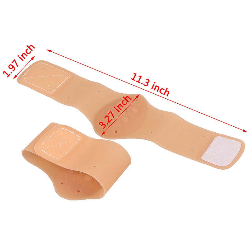 

1Pair Plantar Fasciitis Therapy Wrap Heel Arch Support Pain Relief Sleeve Cushion Fast Heel Pain Relief White,Nude
