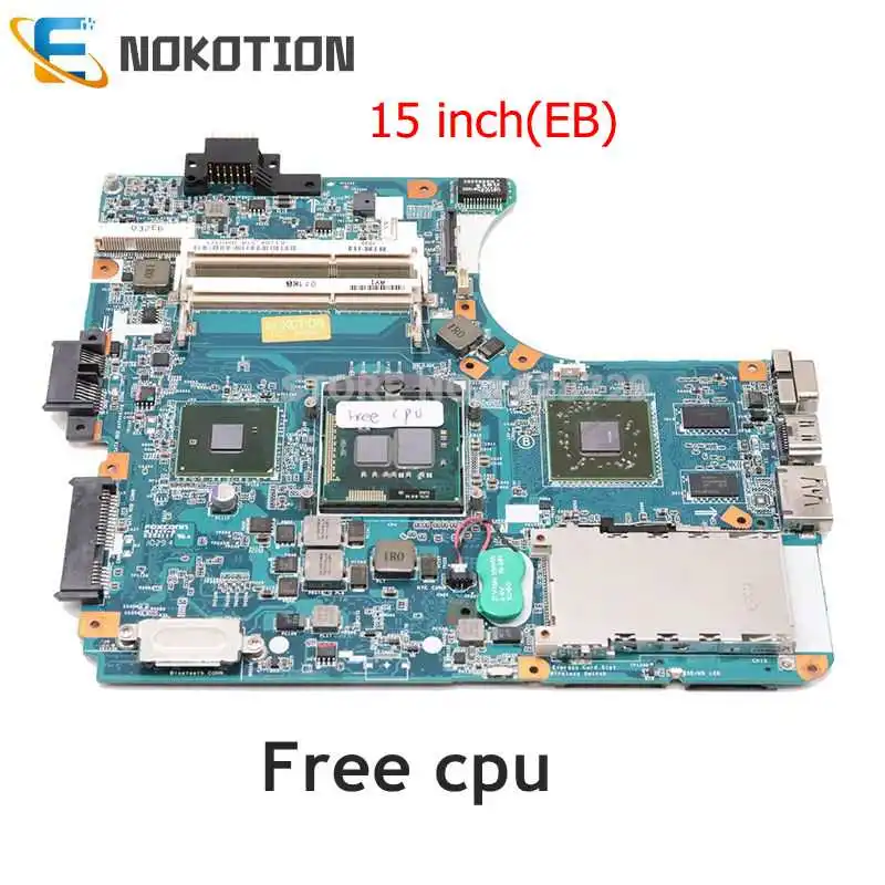 

NOKOTION A1794333A A1794332A For SONY Vaio VPCEB VPC-EB laptop motherboard HD 5650 MBX-224 M961 1P-0106J01-8011 with i5 cpu