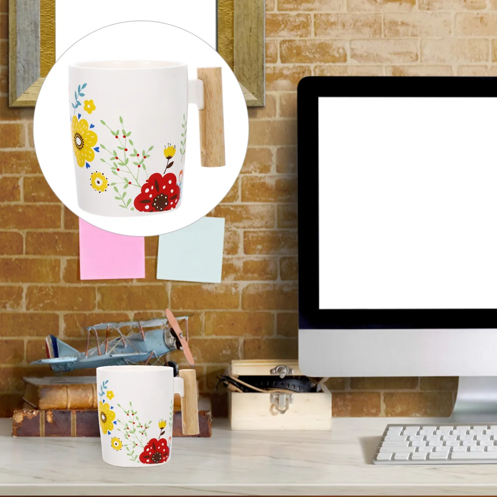 

1Pc Office Practical Coffee Mug Coffee Cup Water Mug Tea Cup Handle Mug