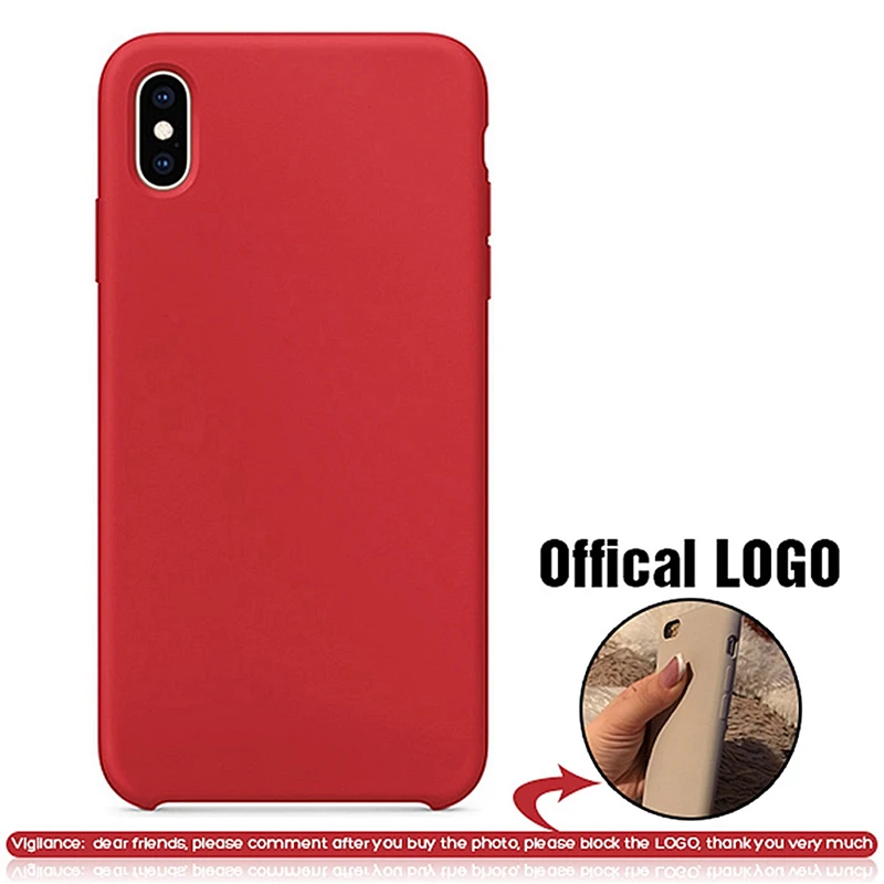 Официальный силиконовый чехол для iPhone 7 8 Plus, задняя крышка с логотипом для Apple iPhone 11 Pro XR X XS MAX 6 6S PLUS, чехол