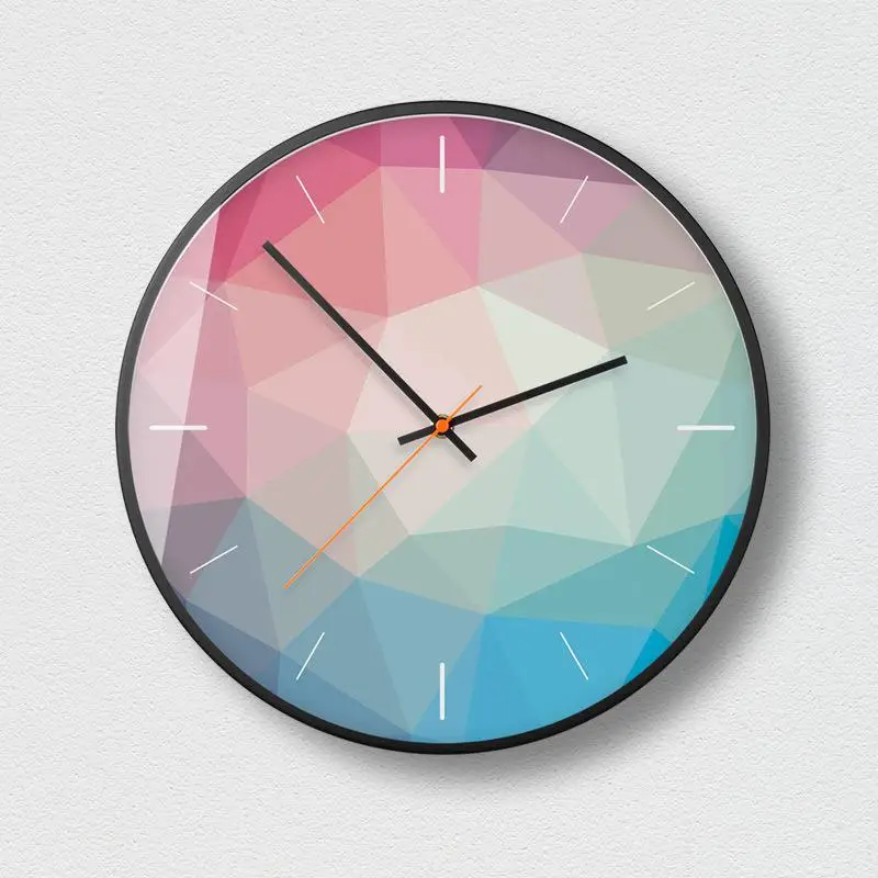 Multicolor Abstract Wall Clock Modern Design Fantastic Art Clocks Simple Living Room Home Decoration Accessories C5T122 | Дом и сад