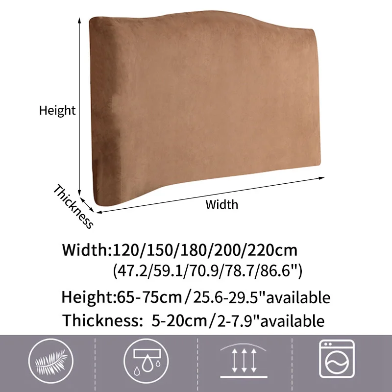 Однотонный чехол для кровати бархатный протектор эластичные Чехлы