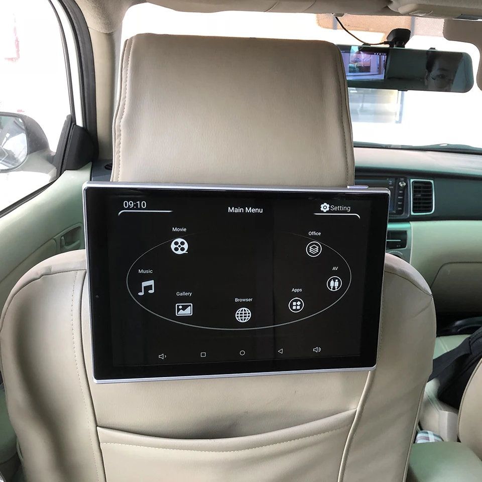 2 шт. монитор на подголовник автомобиля Audi A1 A3 A4 A5 A6 A7 A8 Q2 Q3 Q5 R8 TT с Wi Fi Android 9