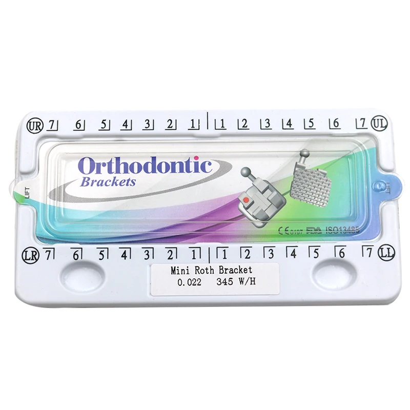 

NSKLED 50Sets/200pcs Dental Orthodontic 1st 2nd Molar Bonding Buccal Tube Bondable Roth MBT Edgewise Single Tube