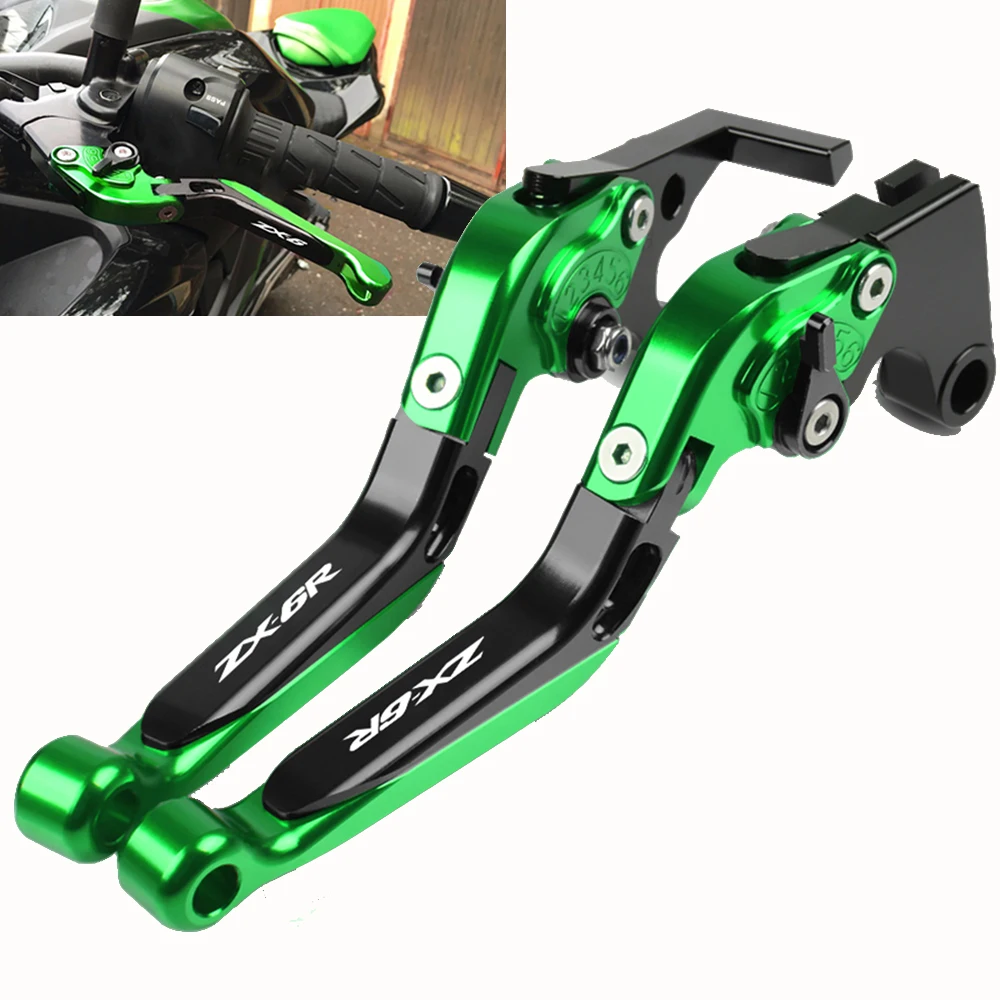 Для Kawasaki ZX6R ZX 6R 2000 2001 2002 2003 2004 рычаг тормоза мотоцикла CNC регулируемые рычаги с