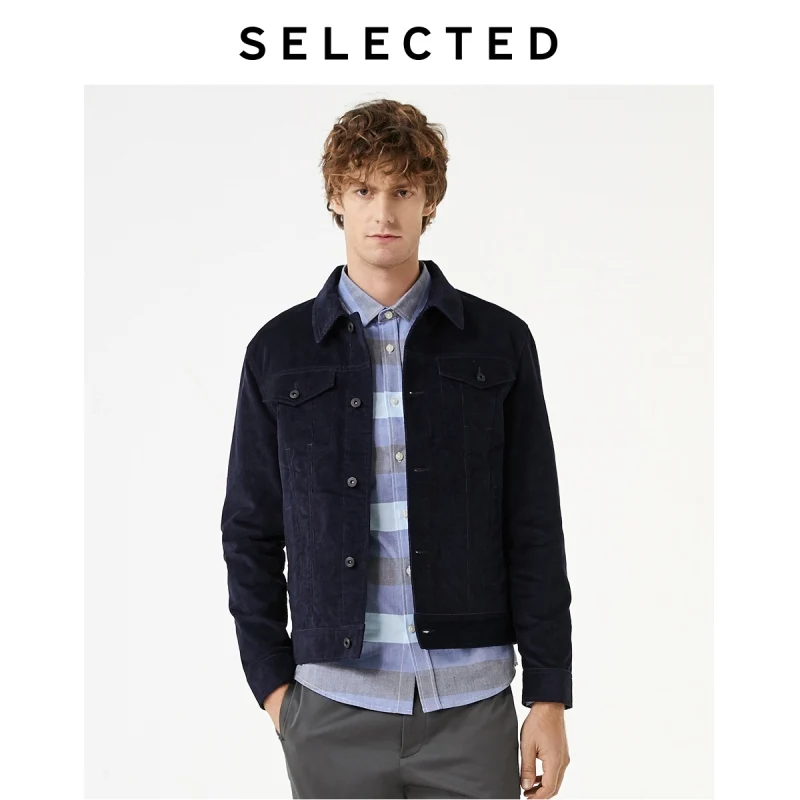 Мужская Осенняя стильная Вельветовая повседневная куртка в стиле ретро