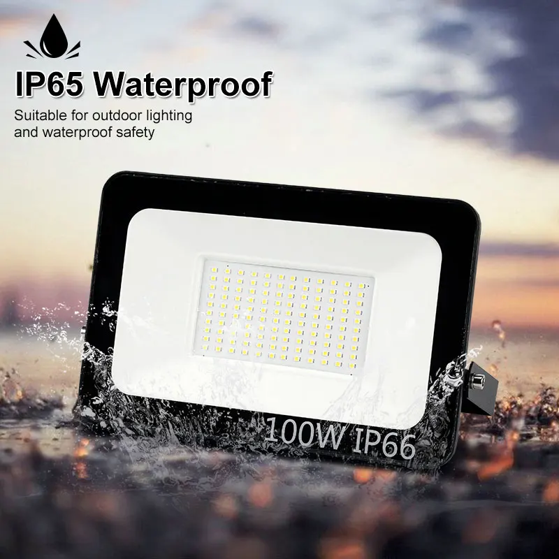 Светодиодный прожектор 10 Вт 20 30 50 100 220 В 240 в уличный водонепроницаемый IP65