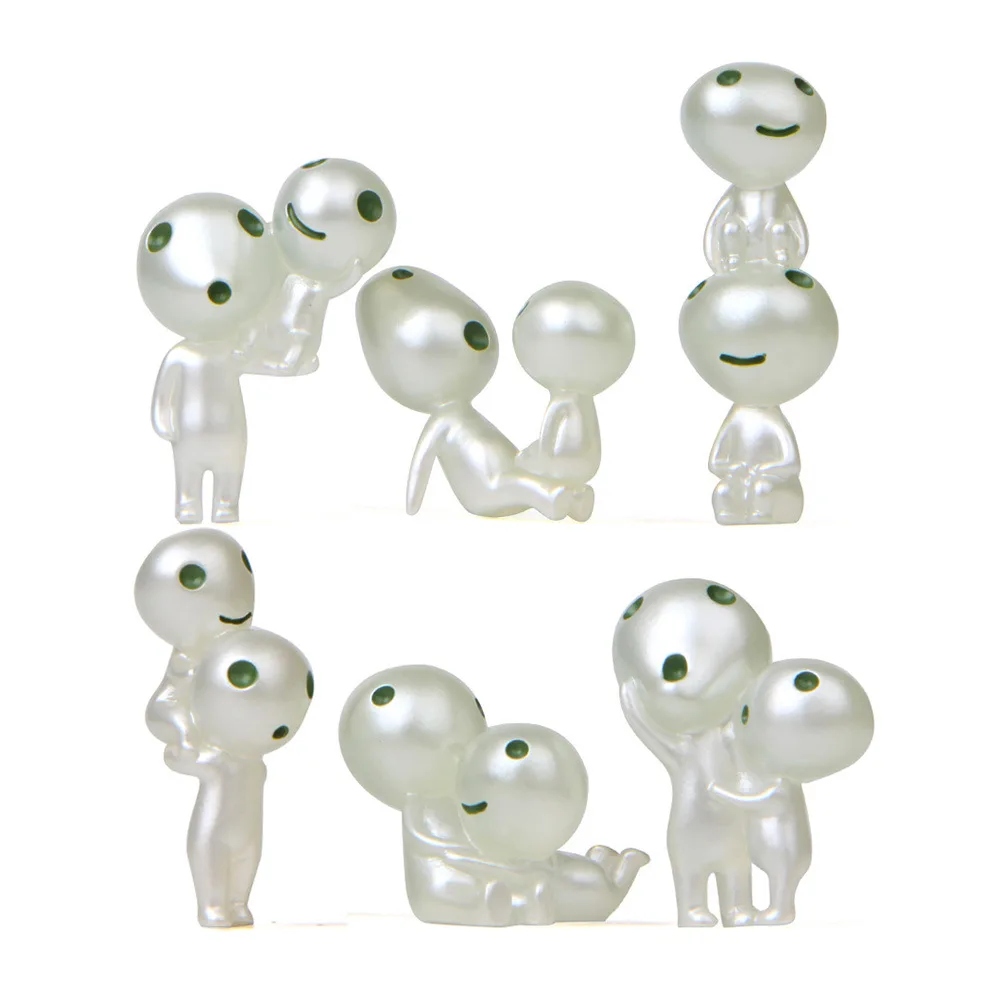 

NEW Mini Luminous Tree Elves Micro Landscape Cute Resin Decoration Cartoon Toy Birthday Gifts Cute Princess Mononoke