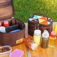 10pcsset seasoning bottle portable bbq spice sauce container set with storage bag for outdoor camping traveling picnic