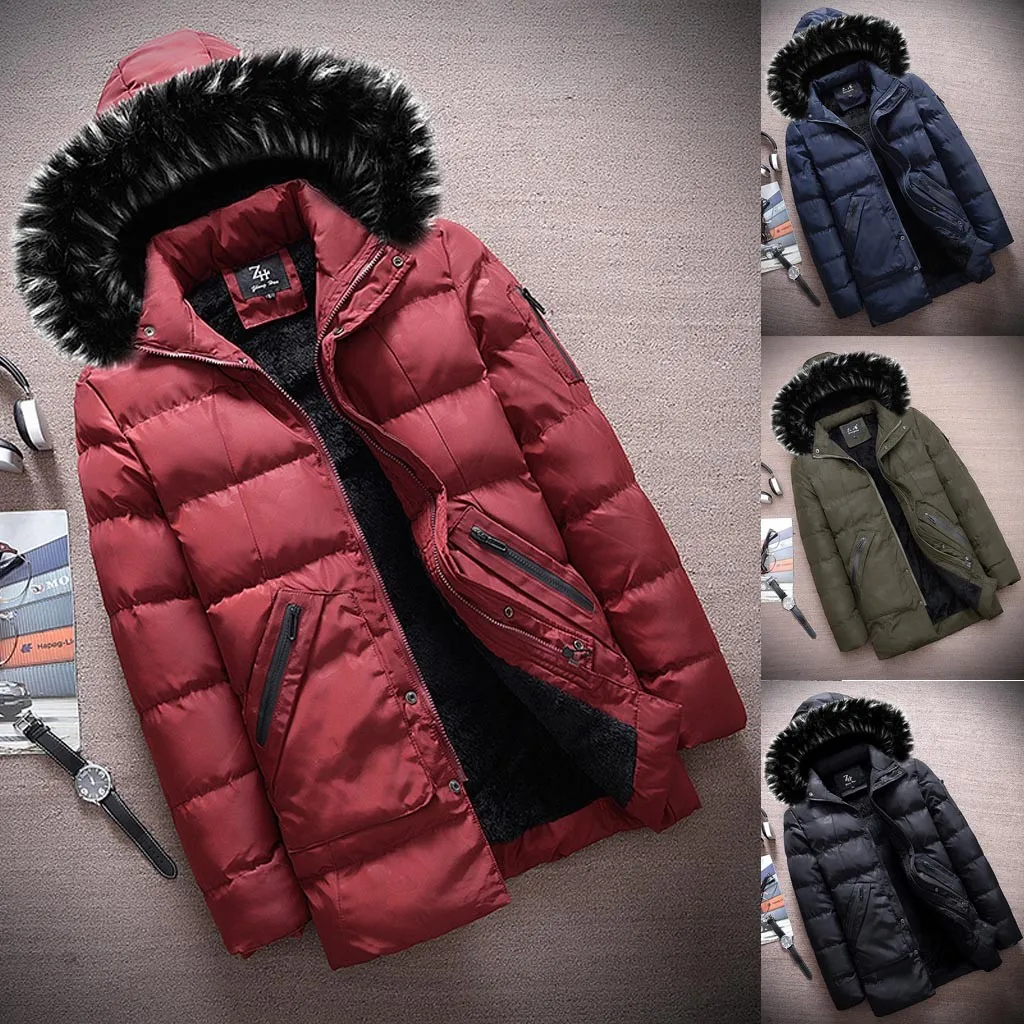 SAGACE 2020 Новая модная зимняя мужская куртка с длинными рукавами утолщенная теплая