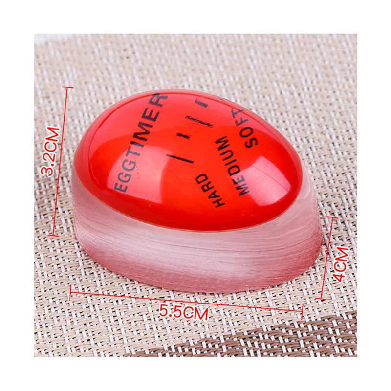 

Egg Timer Soft Boiled Egg Perfect Color Changing Timer Cooking Kitchen Tool Resin Egg Cooker Observer Hard-boiled Eggs Artifact