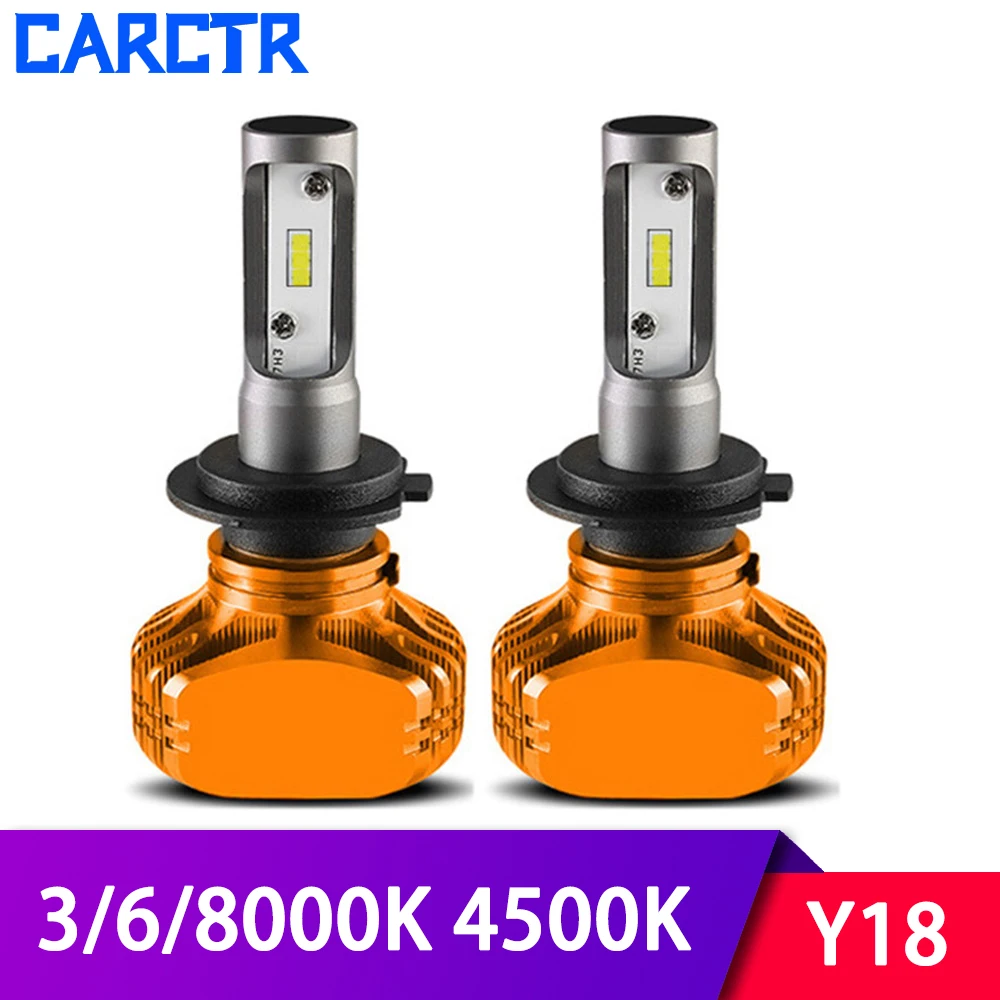 2 шт. светодиодный фары для автомобиля 9004/5/6/7 H11 H4 H1 H3 H7 светодиодный светильник PX24 5202 3000K 4300K 6/8000 к 36 Вт IP68 Modefied автомобильных огней