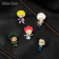 classic japanese animation enamel pin custom cosplay kurapika leorio hisoka brooches lapel badge jewelry gift for fans friend