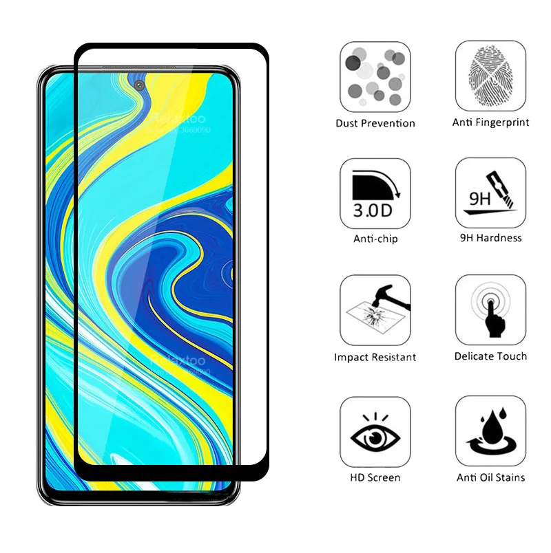 Защитное стекло 9D 2 в 1 для xiaomi redmi note 9 s пленка экрана объектив камеры xiomi note9 pro max