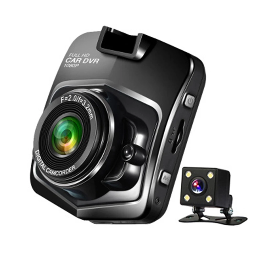 2 4 ''HD Автомобильный видеорегистратор с камерой заднего вида широкоугольная