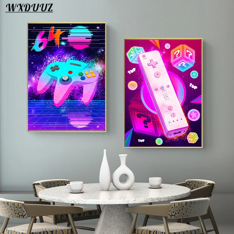 Неоновый Ретро видеоальбом для Nintendo 80-х годов геймеров VR Swith Game подростков