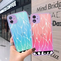 design aesthetic demon slayer blade butterfly phone case for iphone 13 12 11 mini pro xr xs max 7 8 plus x matte transparent