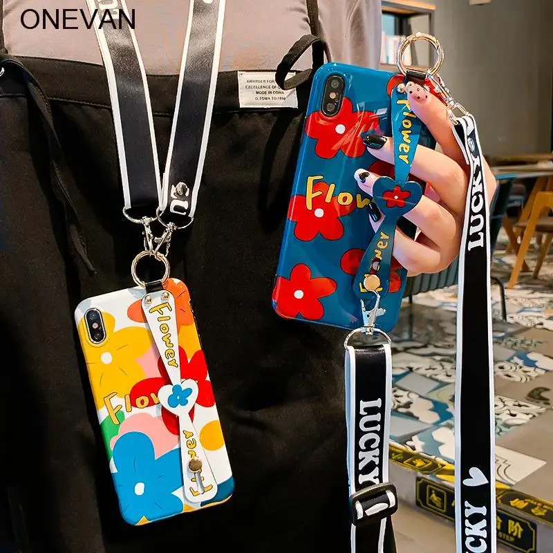 Для huawei P20 P30 чехол для рук с мультяшным цветком славой 20 оригинальность любовь