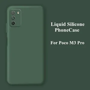 For Poco M3 Pro 5G Case Cover For Poco M3 X3 Pro NFC F3 Coque Soft TPU
Original Liquid Silicone Bumper For Poco M3 Pro 5G Shell