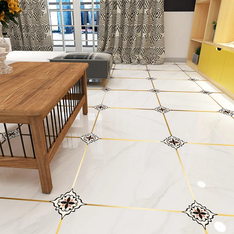 

Gold Foil Tape Bedroom Floor Wall Stickers Self-Adhesive Tapes Waterproof Seam Decorative Stickers Gap Strip Wedding Decoration